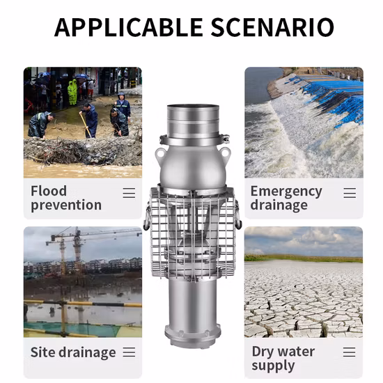 Tragbare Hochwasserschutz-Tauchpumpe mit Permanentmagnet-Synchronisation, 55 kW